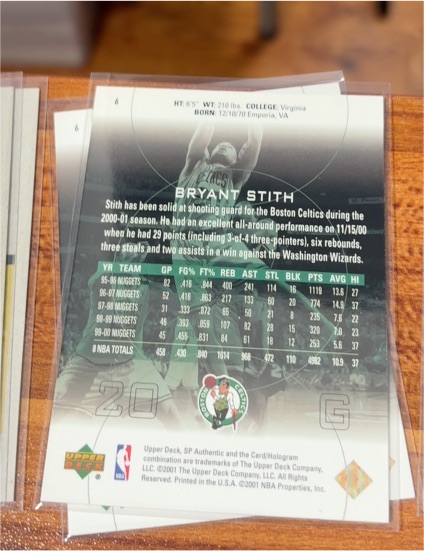 1992-93 Upper Deck #461 Bryant Stith — front