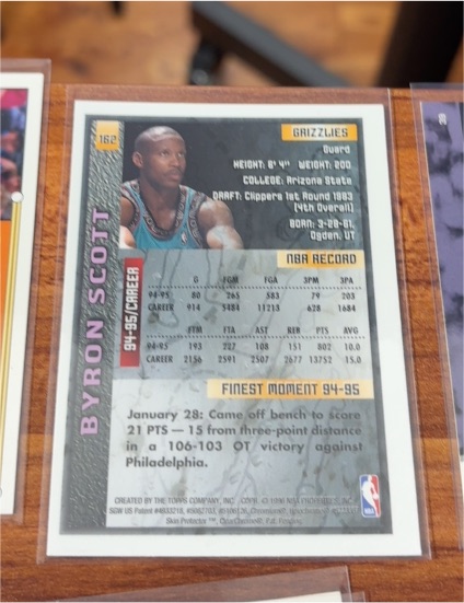 1994-95 Topps #162 Byron Scott — front