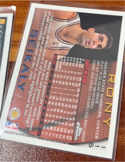 1996-97 Topps Chrome #115 Rony Seikaly — front