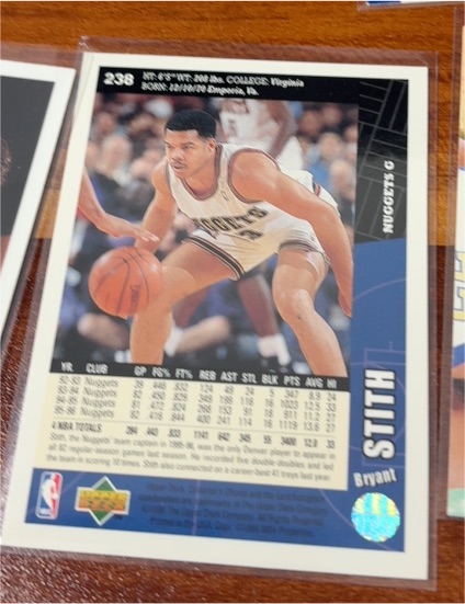 1996-97 Upper Deck Collector's Choice #238 Bryant Stith — front
