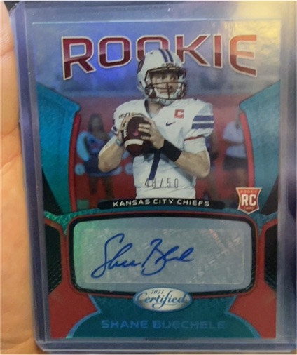 2021 Panini Certified #RS-SB Shane Buechele Rookie Autograph — front