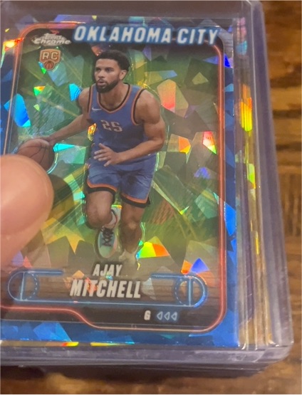 2024-25 Topps Chrome Sapphire #132 Ajay Mitchell — front