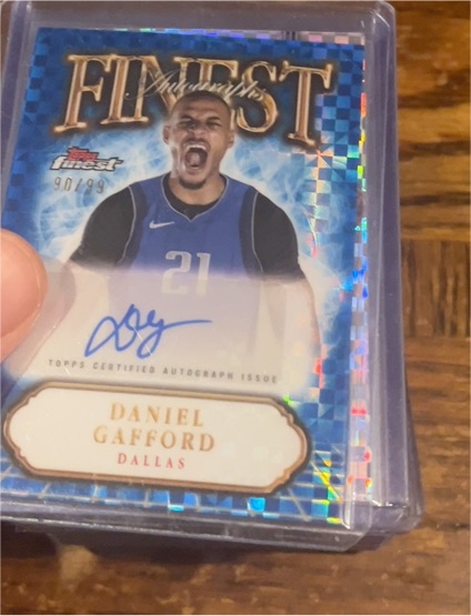 2024-25 Topps Finest #FA-DG Daniel Gafford — front