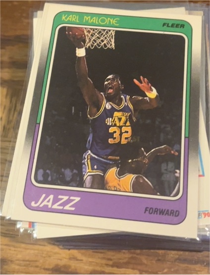 1988-89 Fleer #114 Karl Malone — front