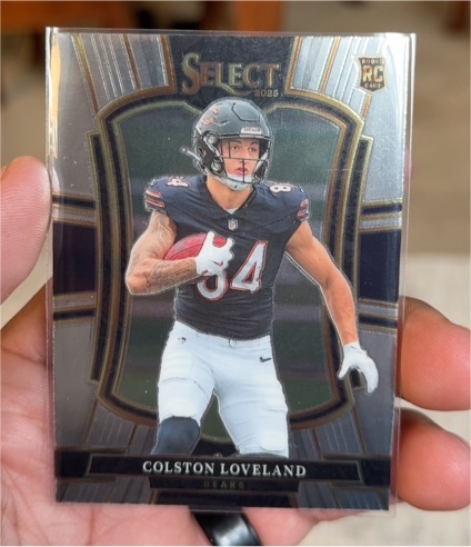 2025 Panini Select #172 Colston Loveland Rookie Premier Level Chicago Bears — front