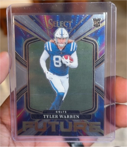 2025 Panini Select #9 Tyler Warren Future Rookie — front