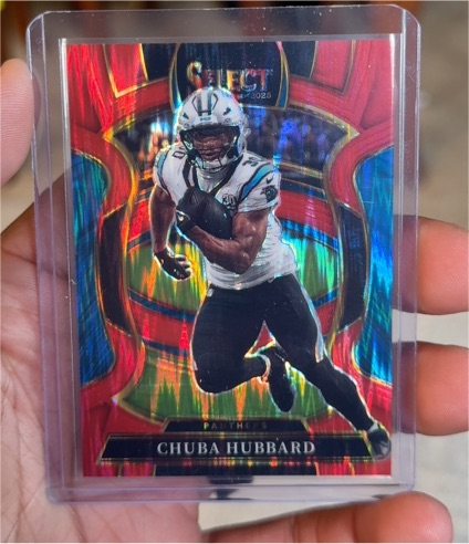 2025 Panini Select #43 Chuba Hubbard — front