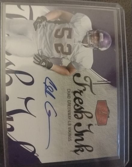 2006 Fleer Showcase Fresh Ink #FI-CG Chad Greenway — front