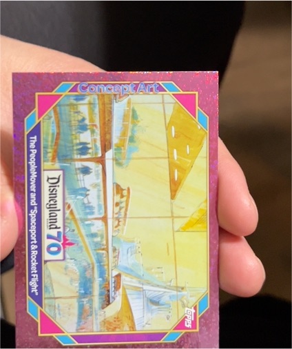 2025 Topps Disneyland 70th #148 The PeopleMover and Spaceport Rocket Flight — front