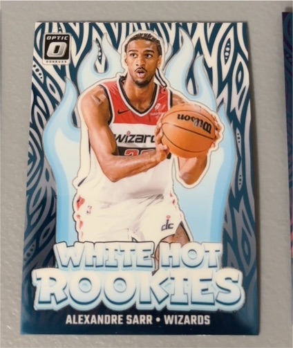 2024-25 Donruss Optic #14 Alexandre Sarr White Hot Rookies — front