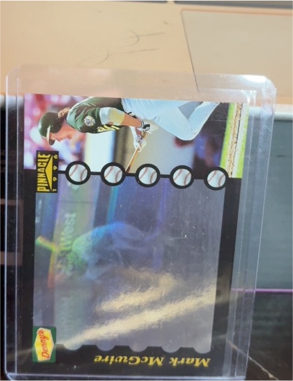 1996 Pinnacle Denny's Holograms #25 Mark McGwire — front