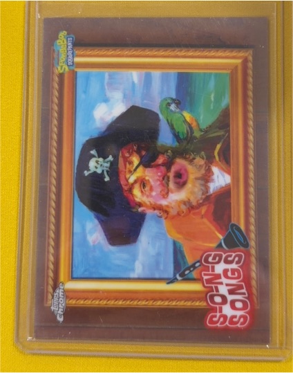 2025 Topps Chrome SpongeBob SquarePants #S-15 Painty the Pirate — front