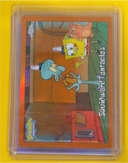 2025 Topps Chrome SpongeBob SquarePants #23 Squidward Tentacles — front