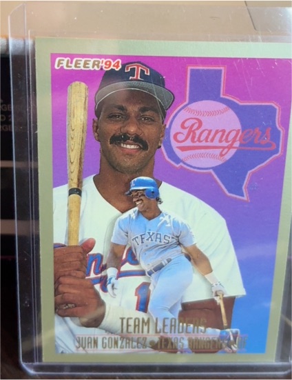 1994 Fleer Team Leaders #13 Juan Gonzalez — front