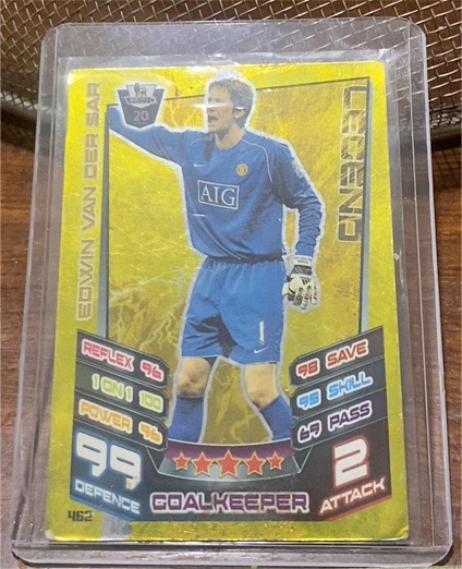 2009-10 Topps Match Attax #462 Edwin van der Sar — front