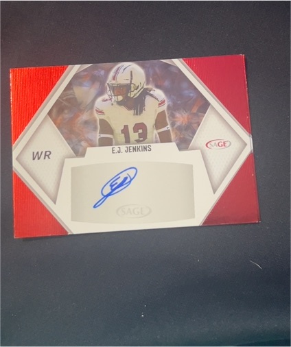 2023 Sage Low Series #A-EJJ E.J. Jenkins Red Auto Rookie — front