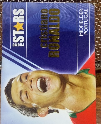 2010 Futera 7-Eleven Promo Stars #PRS109 Cristiano Ronaldo — front