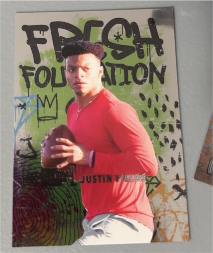 2021 Skybox Metal Universe Champions #FF35 Justin Fields Fresh Foundation — front