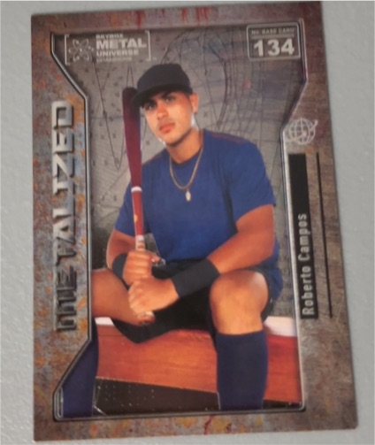 2021 Skybox Metal Universe Champions Metalized #134 Roberto Campos — front
