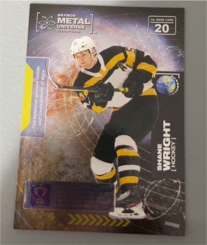2021 Skybox Metal Universe Champions #20 Shane Wright — front