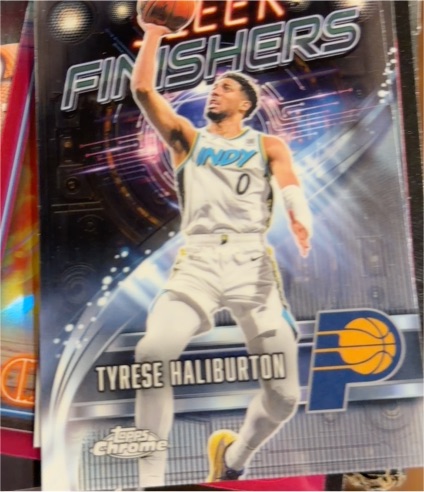 2025-26 Topps Chrome Sleek Finishers #SF-15 Tyrese Haliburton — front