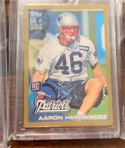 2010 Topps #96 Aaron Hernandez — front