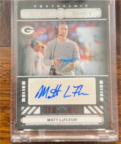 2024 Panini Photogenic Snap Shot Matt LaFleur — front