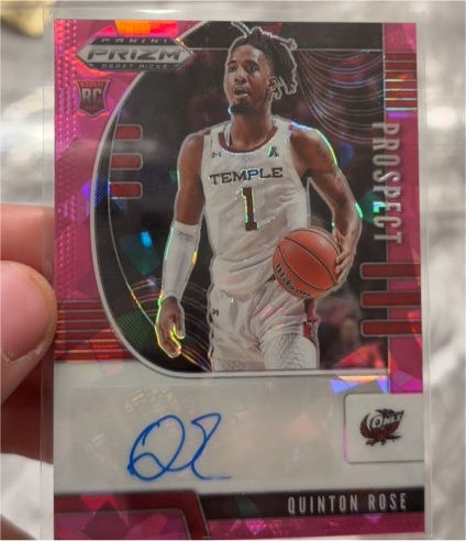 2020 Panini Prizm Draft Picks #PA-QR Quinton Rose — front