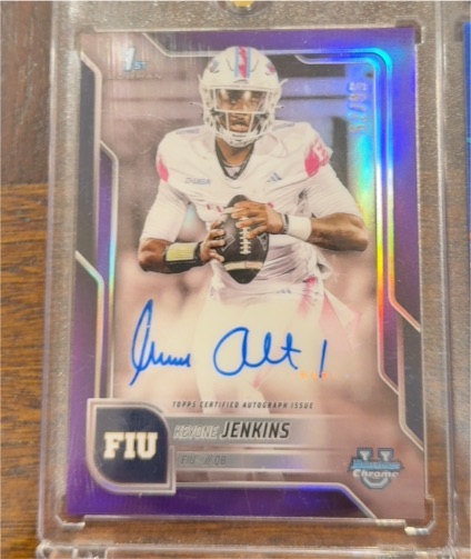 2025 Bowman University Chrome #U-108 Keyone Jenkins — front
