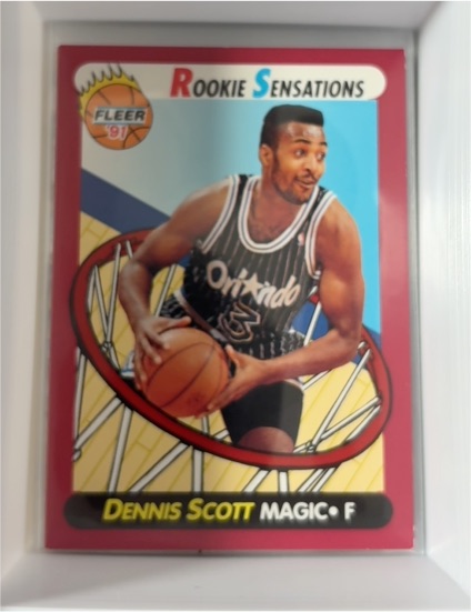 1991 Fleer Rookie Sensations #2 Dennis Scott — front