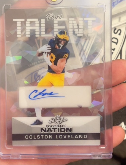2025 Leaf Football Nation Pure Talent #Colston Loveland — front
