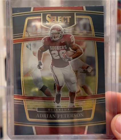 2022 Panini Select Draft Picks #65 Adrian Peterson — front