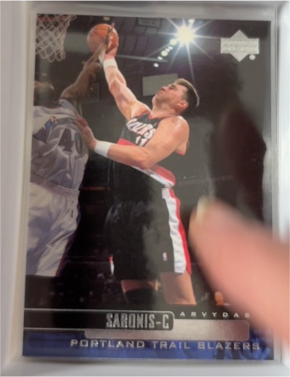 1999-00 Upper Deck #98 Arvydas Sabonis — front
