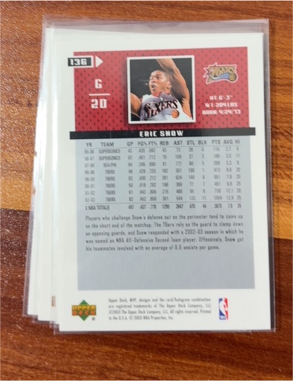 1994-95 Upper Deck Collector's Choice #136 Eric Snow — front