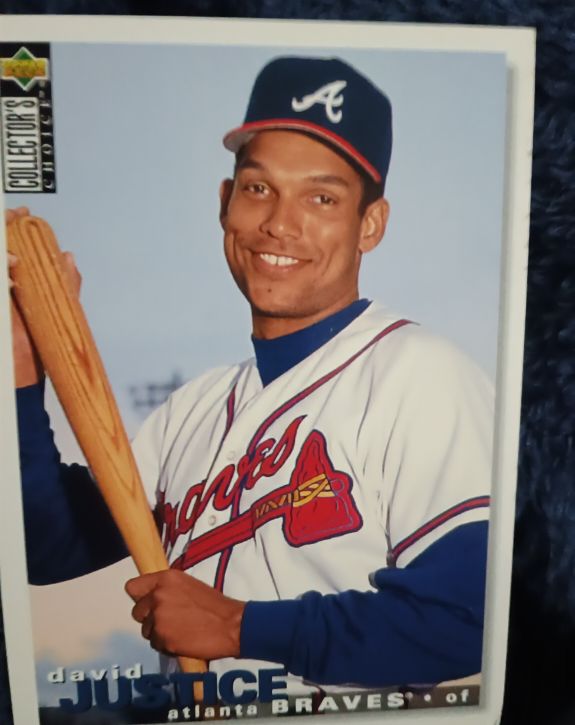 1995 Upper Deck Collector's Choice #156 David Justice — front