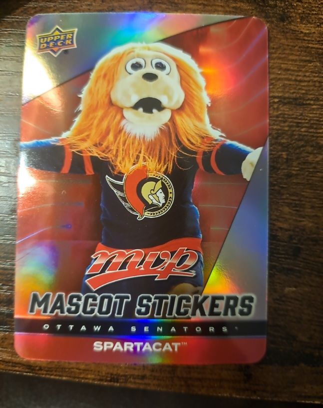 2025-26 Upper Deck MVP #MS-18 Spartacat Mascot Stickers — front