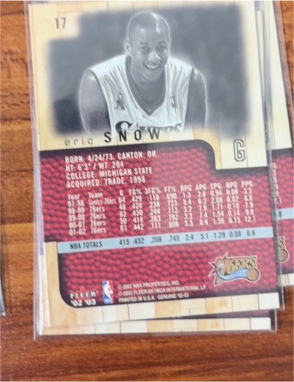 2002-03 Fleer #17 Eric Snow — front