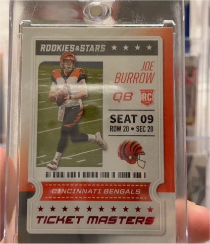 2020 Panini Rookies & Stars Ticket Masters #11 Joe Burrow — front