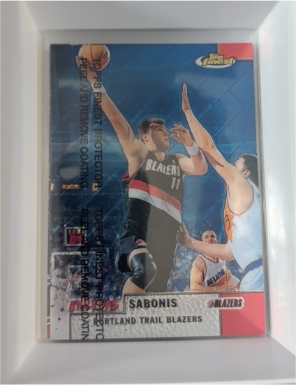 1999-00 Topps Finest #38 Arvydas Sabonis — front