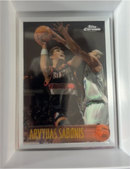 1996-97 Topps Chrome #38 Arvydas Sabonis — front