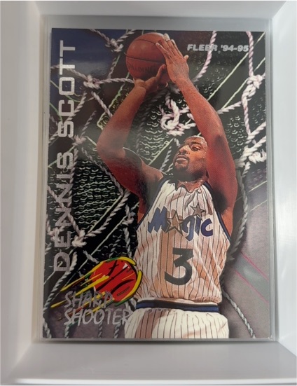 1994-95 Fleer Sharp Shooter #9 Dennis Scott — front