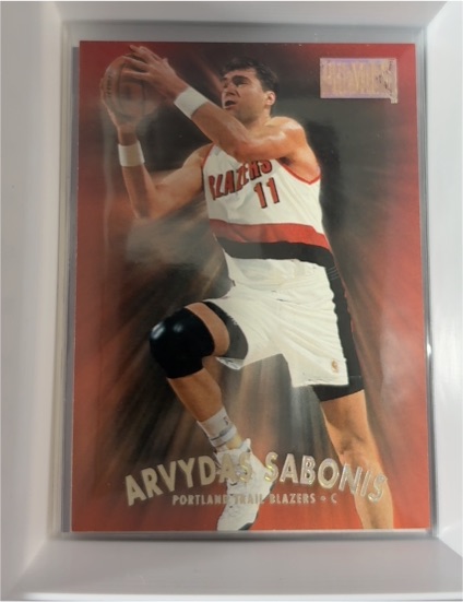 1997-98 SkyBox Premium #102 Arvydas Sabonis — front