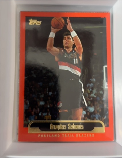 1999-00 Topps #38 Arvydas Sabonis — front