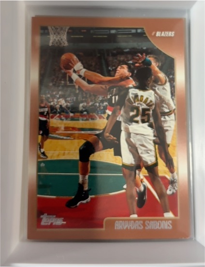 1998-99 Topps #16 Arvydas Sabonis — front