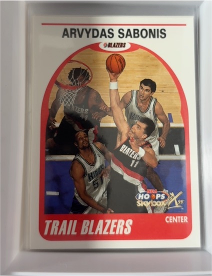 1999-00 Skybox NBA Hoops Decade #58 Arvydas Sabonis — front