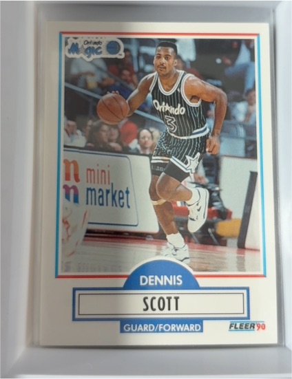 1990-91 Fleer Update #U-68 Dennis Scott — front