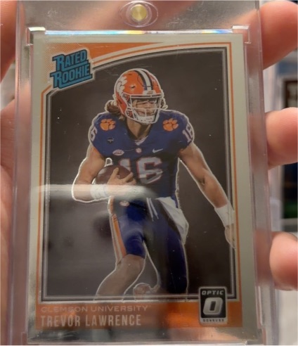 2021 Panini Chronicles Donruss Optic Draft Picks #201 Trevor Lawrence Rated Rookie — front