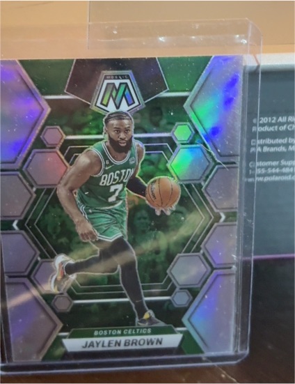 2022-23 Panini Mosaic #9 Jaylen Brown — front