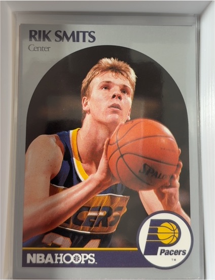 1990-91 NBA Hoops #139 Rik Smits — front