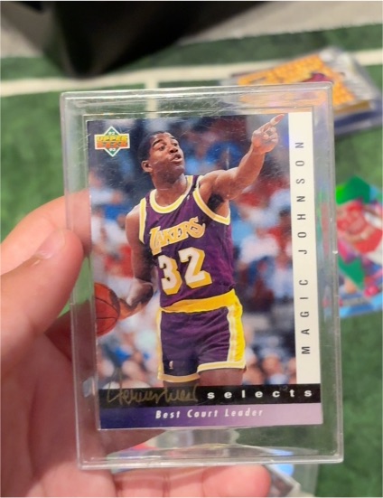 1992-93 Upper Deck Jerry West Selects #JW10 Magic Johnson — front
